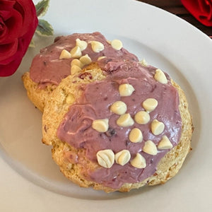 Raspberry White Chocolate Scone