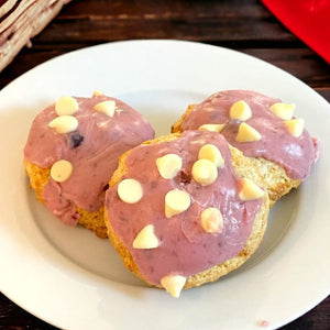 Raspberry White Chocolate Sconie (Mini-Scone)